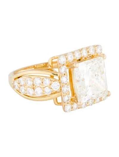 Pre-owned Ring 14k 5.66ctw Lab-grown Diamond Cocktail  In Multi