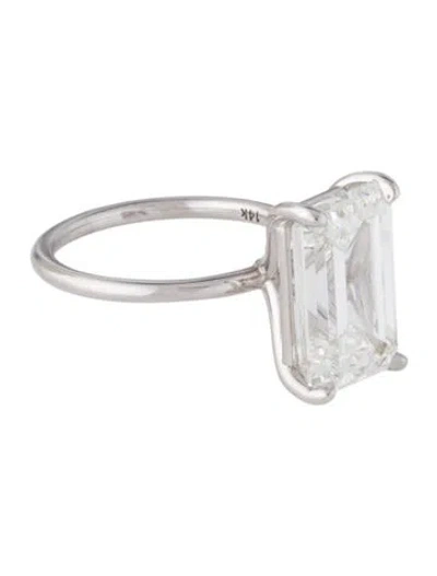 Pre-owned Ring 14k 6.57ct Lab-grown Diamond Engagement  In Multi