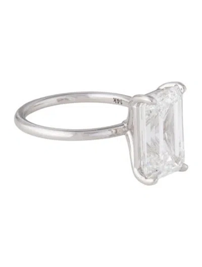 Pre-owned Ring 14k 6.57ct Lab-grown Diamond Engagement  In Multi