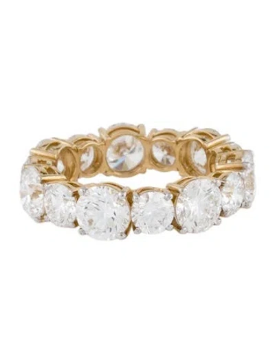Pre-owned Ring 14k 6.78ctw Lab Grown Diamond Eternity Band  In Multi
