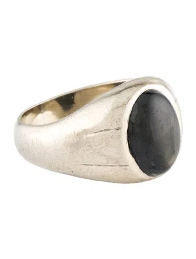 Pre-owned Ring 14k 7.24ct Star Sapphire Signet  In Multi