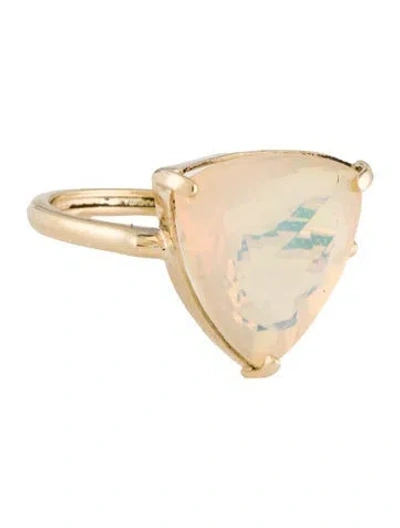Pre-owned Ring 14k 7.55ct Opal Cocktail  In Multi
