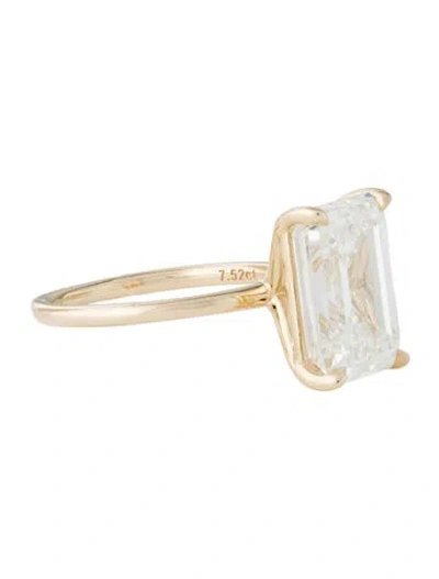 Pre-owned Ring 14k 7.59ctw Lab-grown Diamond Solitaire Engagement  In Multi