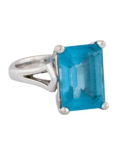 Pre-owned Ring 14k 7.84ctw Topaz Cocktail  In Multi