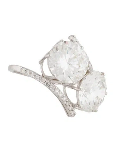 Pre-owned Ring 14k 8.32ctw Lab-grown Diamond Cocktail  In Multi