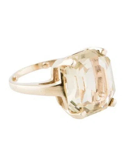 Pre-owned Ring 14k 8.51ctw Feldspar Cocktail  In Multi