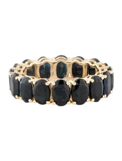 Pre-owned Ring 14k 9.13ctw Sapphire & Spinel Eternity Band In Multi
