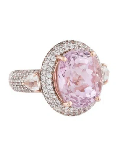 Pre-owned Ring 14k 9.49ct Kunzite, Topaz & Zircon Cocktail  In Multi