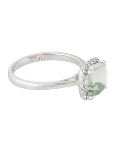 Pre-owned Ring 14k Amethyst & Diamond Cocktail  In Multi
