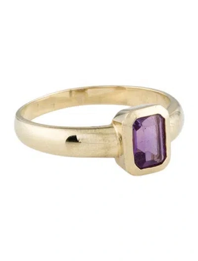 Pre-owned Ring 14k Amethyst Cocktail  In Multi