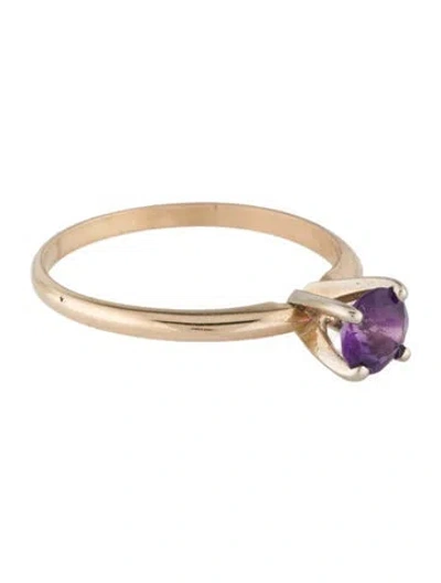 Pre-owned Ring 14k Amethyst Cocktail  In Multi