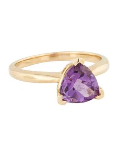 Pre-owned Ring 14k Amethyst Cocktail  In Multi