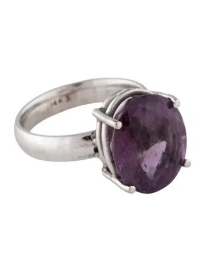 Pre-owned Ring 14k Amethyst Cocktail  In Multi