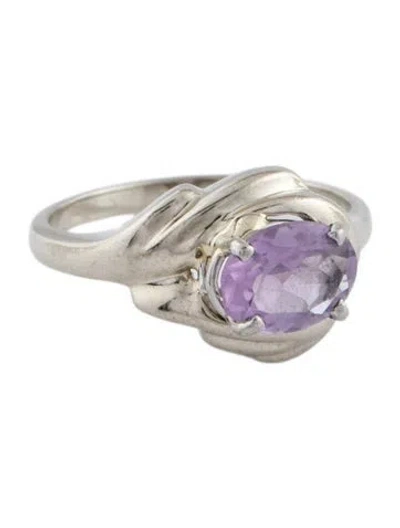 Pre-owned Ring 14k Amethyst Cocktail  In Multi
