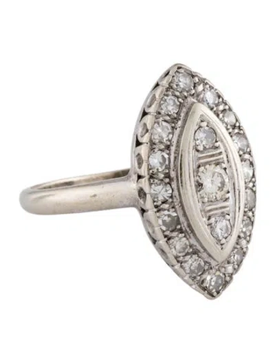 Pre-owned Ring 14k & Diamond Cocktail  In Multicolor