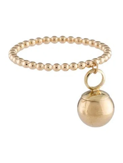 Pre-owned Ring 14k Ball Charm  In Multicolor