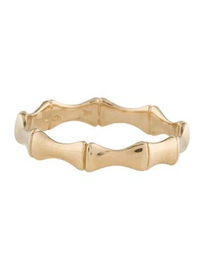 Pre-owned Ring 14k Bamboo Band In Multi
