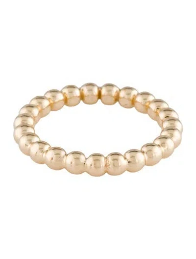 Pre-owned Ring 14k Beaded Band  In Multicolor