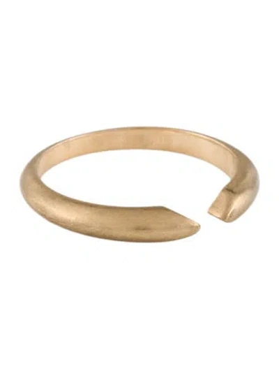 Pre-owned Ring 14k Brushed Band  In Multicolor