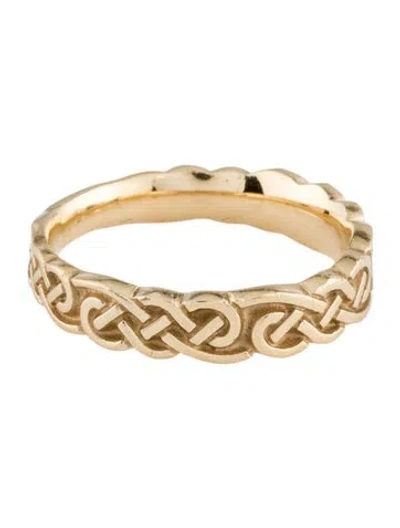 Pre-owned Ring 14k Celtic Band  In Multi