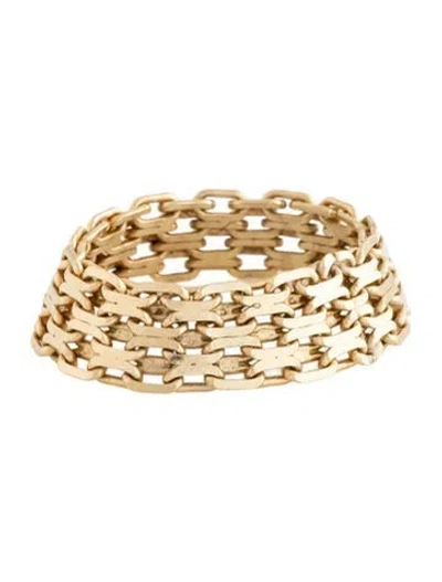 Pre-owned Ring 14k Chain Band  In Multicolor