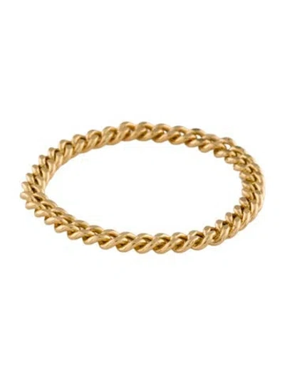 Pre-owned Ring 14k Chain Link Band In Multi