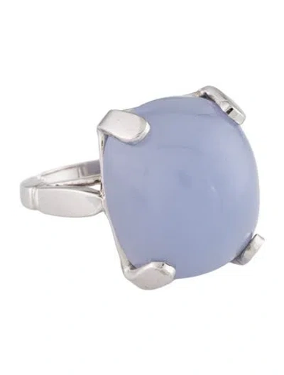 Pre-owned Ring 14k Chalcedony Cocktail  In Multi