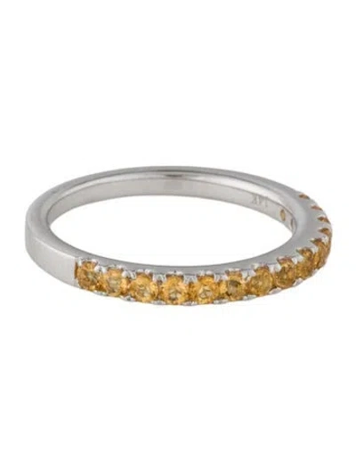 Pre-owned Ring 14k Citrine Band In Multi