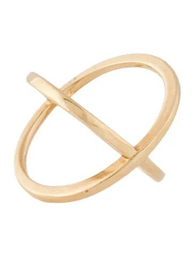 Pre-owned Ring 14k Crossover  In Multi