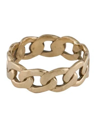 Pre-owned Ring 14k Cuban Link  In Multicolor
