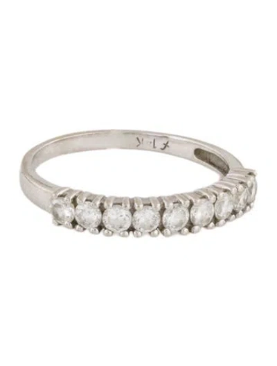 Pre-owned Ring 14k Cubic Zirconia Band  In Multi