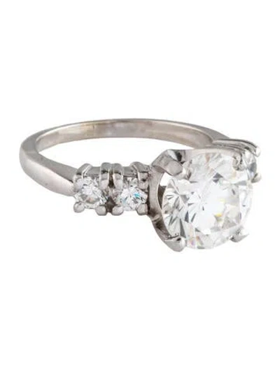 Pre-owned Ring 14k Cubic Zirconia Cocktail  In Multi