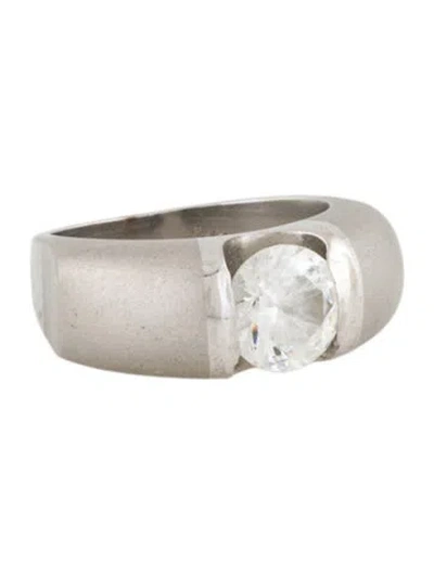 Pre-owned Ring 14k Cubic Zirconia Cocktail  In Multicolor