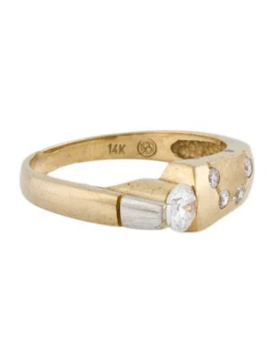 Pre-owned Ring 14k Cubic Zirconia  In Multi