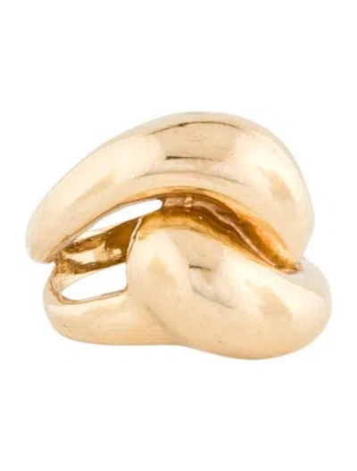 Pre-owned Ring 14k Curved Dome  In Multicolor
