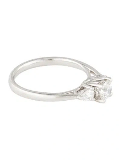 Pre-owned Ring 14k Diamond 3-stone  In Multi