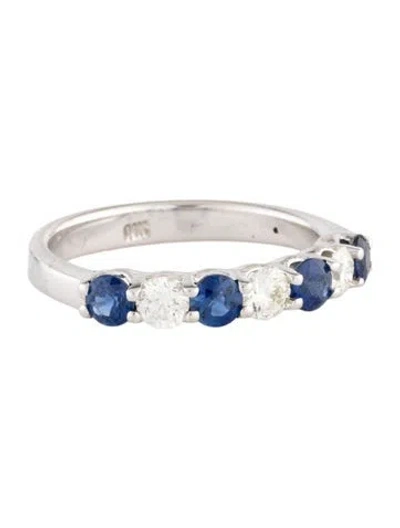 Pre-owned Ring 14k Diamond & Sapphire  In Multicolor