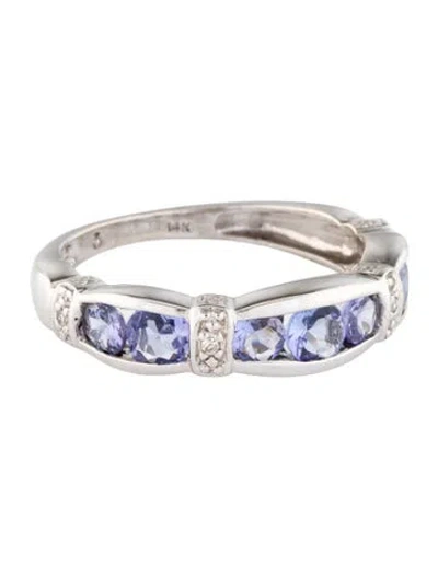 Pre-owned Ring 14k Diamond & Tanzanite Cocktail  In Multi