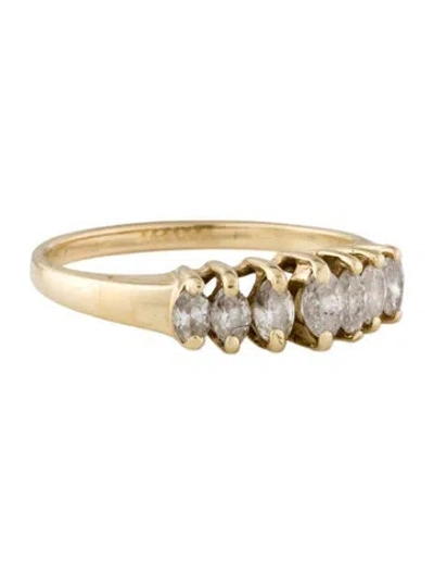 Pre-owned Ring 14k Diamond Anniversary Band In Multi