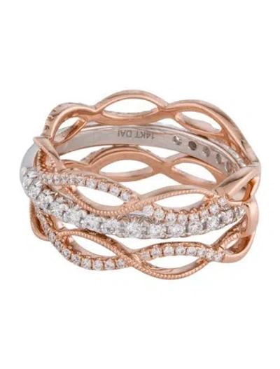 Pre-owned Ring 14k Diamond Band In Multi