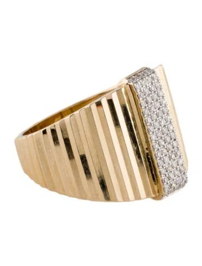Pre-owned Ring 14k Diamond Band In Multi