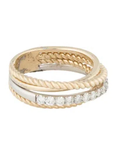 Pre-owned Ring 14k Diamond Band In Multi