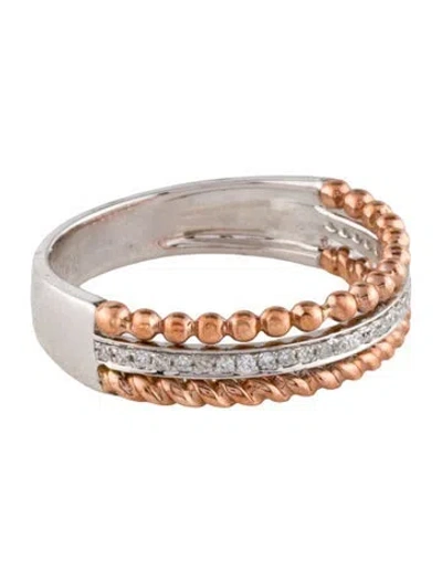 Pre-owned Ring 14k Diamond Band In Multi