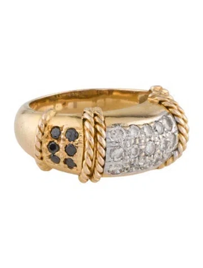 Pre-owned Ring 14k Diamond Band In Multi