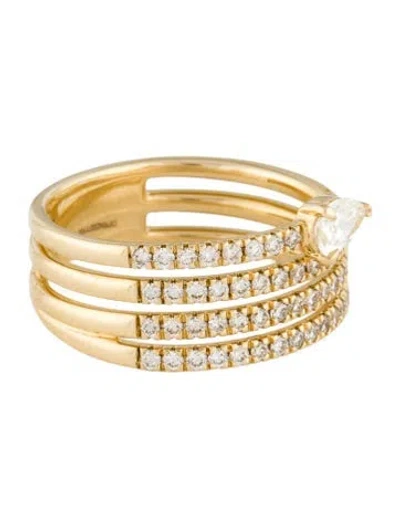 Pre-owned Ring 14k Diamond Band In Multi