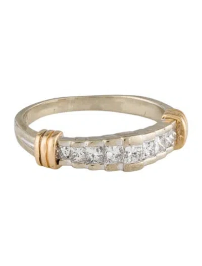 Pre-owned Ring 14k Diamond Band In Multi