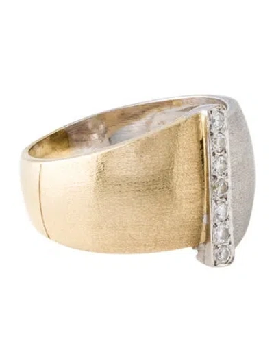 Pre-owned Ring 14k Diamond Band In Multi