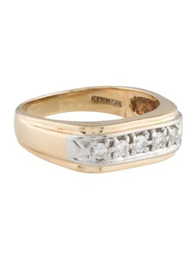Pre-owned Ring 14k Diamond Band In Multi