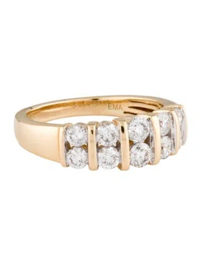 Pre-owned Ring 14k Diamond Band In Multi