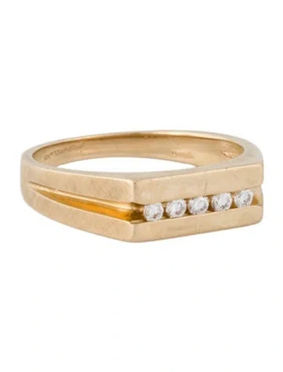 Pre-owned Ring 14k Diamond Band In Multi